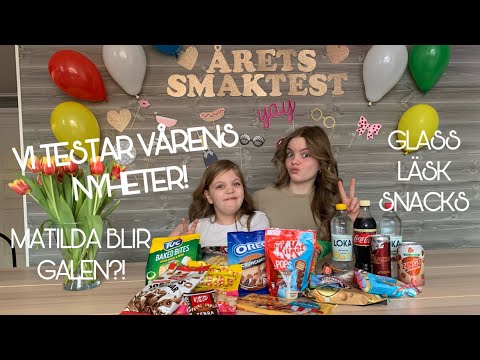 DET STORA SMAKTESTET 2021 - TESTA NYHETER MED OSS // GLASS, GODIS & SNACKS