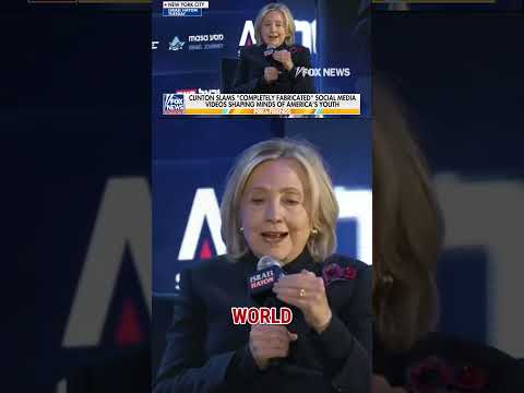 SEE IT: Hillary Clinton sounds alarm on TikTok's anti-Israel 'propaganda' #foxnews #news #us #fox