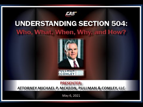 Understanding Section 504 — Who, What, When, Why, and How?