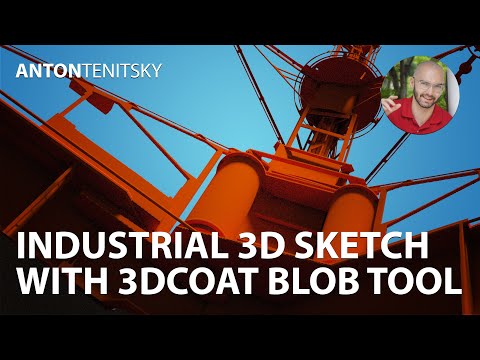 Photo - Industrial 3D Sketch with 3DCoat Blob Tool | Design industriale - 3DCoat