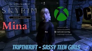 Skyrim SE Xbox One/PC Mods|TripTheRift - Sassy Teen Girls