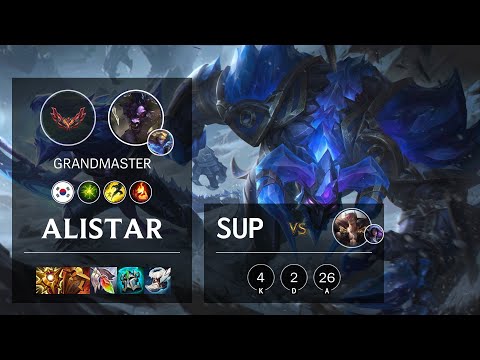 Alistar Support vs Sett - KR Grandmaster Patch 12.4