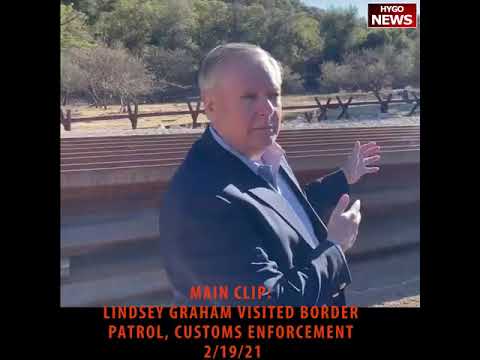 Sen. Lindsey Graham visited border wall with holes