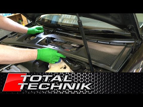 How to Remove and Fit Engine Scuttle Panel Cover - Audi A4 S4 RS4 - B6 B7 - 2001-2008