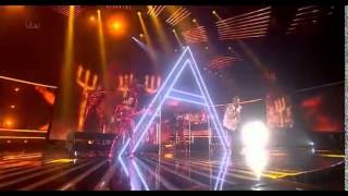 andrea faustini in gold X factor week 4