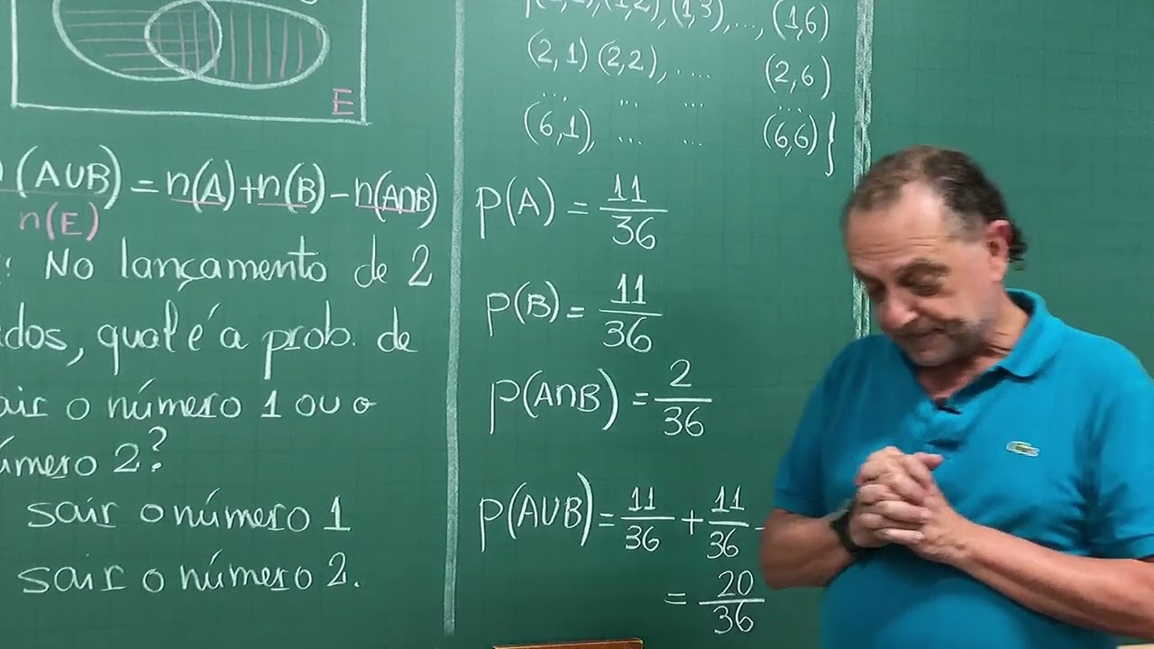 Probabilidade da Reunião   Eventos Mutuamente Exclusivos