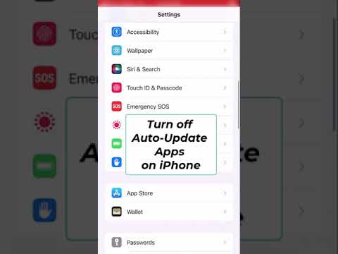 Turn off Auto Update Apps on iPhone 😂 II #shorts