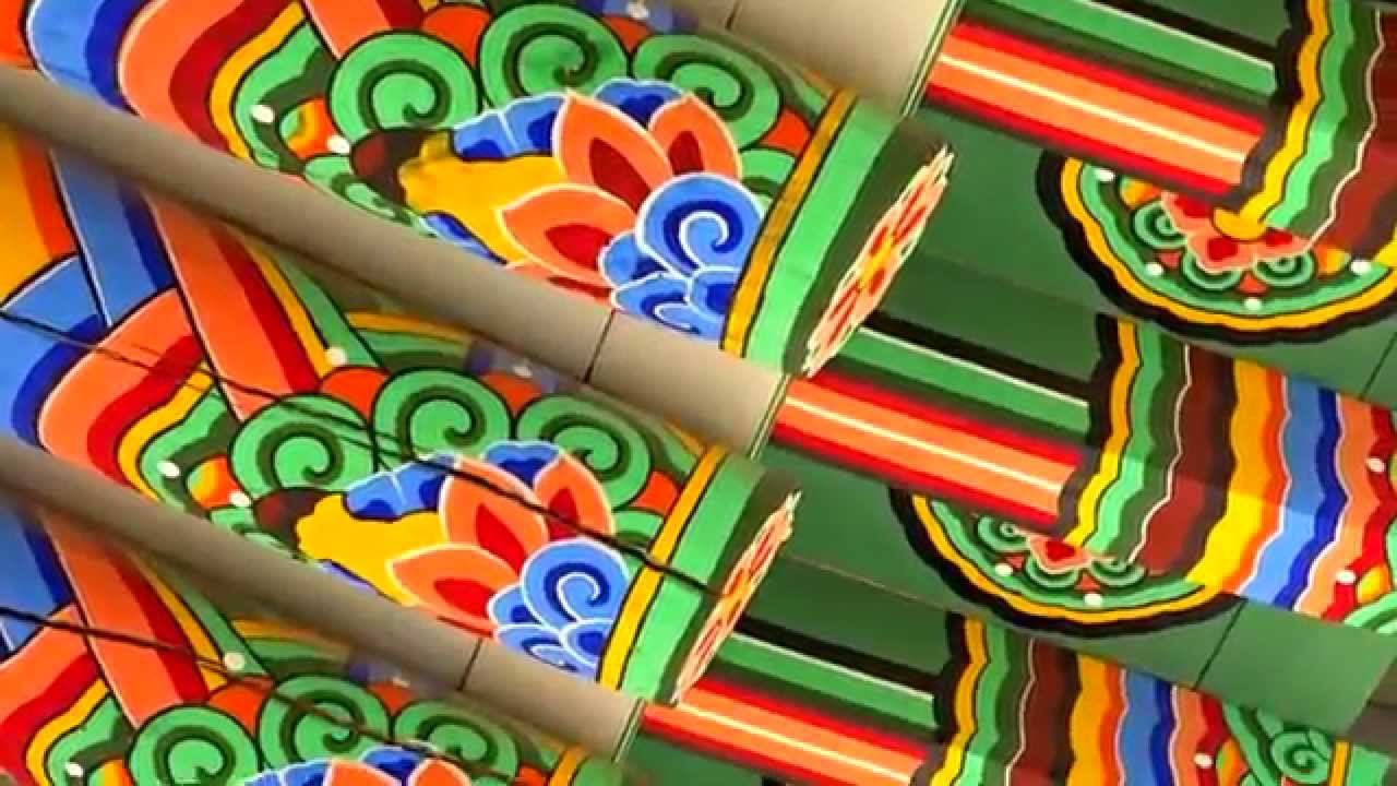 Dancheong Decoration on Deoksugung Palace Seoul