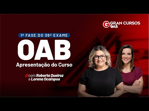 1ª Fase do 36º Exame - Apresentação do Curso com Roberta Queiroz e Lorena Ocampos