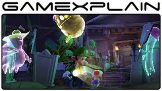 Luigi's Mansion: Dark Moon - Luigi & Toad Meet the 3 Sisters (Gameplay Footage)
