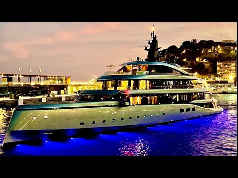 EPIC ENDING OF THE MONACO YACHT SHOW 2023 UNTIL NIGHT ( A MUST WATCH ) 4KHD @archiesvlogmc