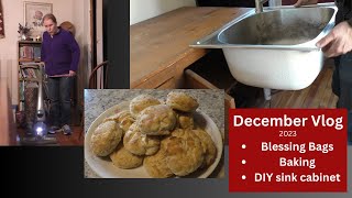 2023 December Vlog: Blessing Bags, Baking and DIY sink cabinet renovation DITL