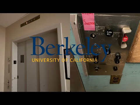 EPIC & TINY Vintage OTIS Traction Elevator #1 - Doe Library - UCB in Berkeley, CA.