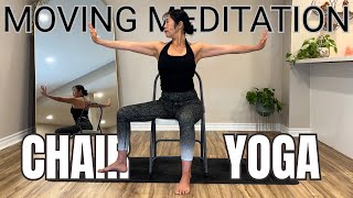 30 Mins Chair Yoga Moving Meditation | All Levels | Relax, Breathe & Restore Energy