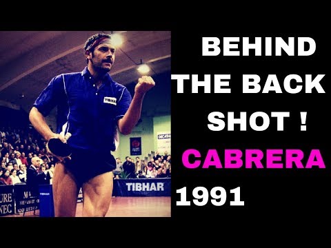 BEHIND THE BACK SHOT By CABRERA Thierry 1991 Table Tennis Trick