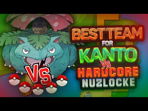 CAN THE BEST TEAM FOR KANTO BEAT A HARDCORE NUZLOCKE?! | Pokemon Challenge