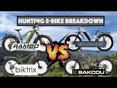 Hunting E-Bike Breakdown - 1000W Mid Drive Motor w/ 20aH Battery - BackCou VS Rambo VS BikTrix