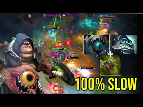 Who Needs Hook?! You Can’t Run from This 32 Kills Pudge – 100% Slow Skadi + Shivas Build! | Dota 2!