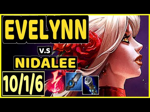 MINERVA (EVELYNN) vs NIDALEE - 10/1/6 KDA JUNGLE CHALLENGER GAMEPLAY - BR