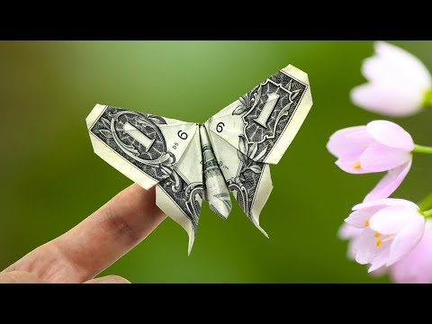 Dollar bill Origami Butterfly (Michael LaFosse)