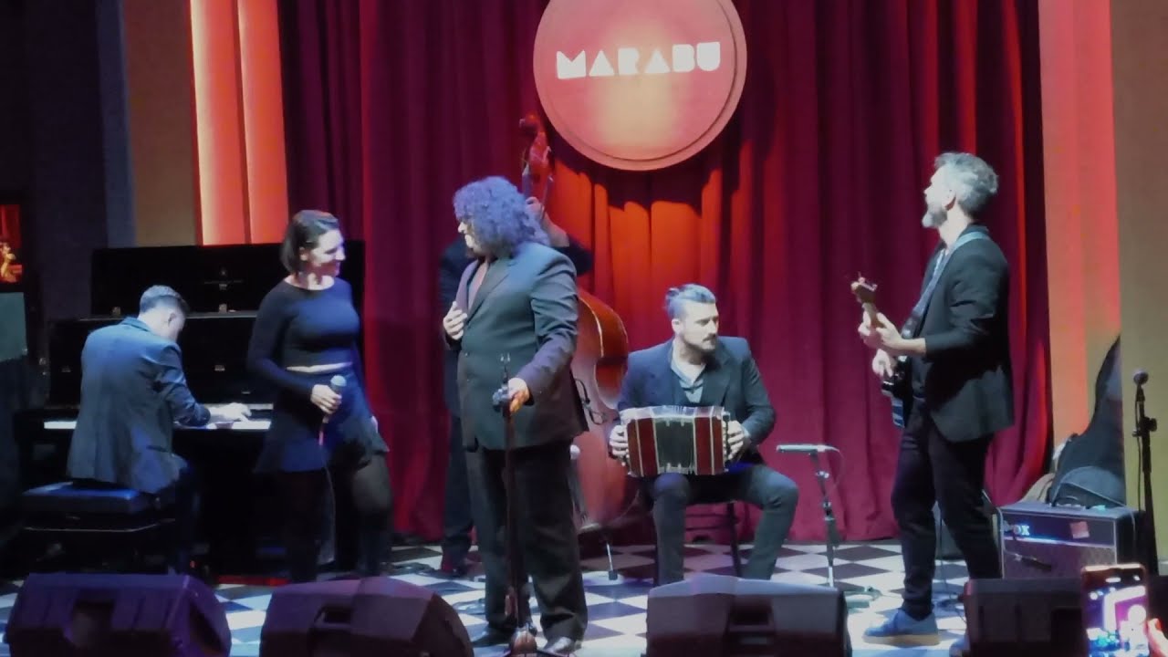 En el Marabu con Marisol Martinez y El Pajaro Palomeque, inaugurando la Milonga del Centro.