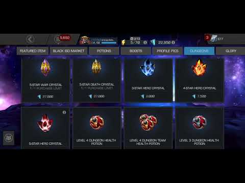 Dungeon Crystal Opening | Marvel Contest Of Champions