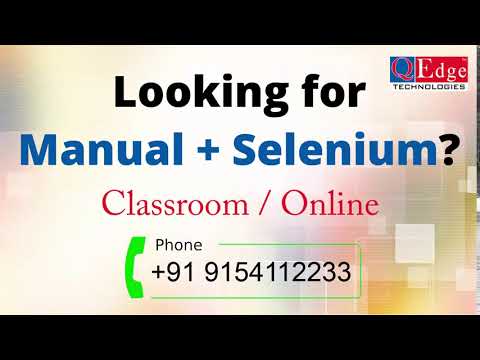 Manual Testing & Selenium Training | Hyderabad | Bangalore | USA