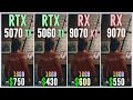 RTX 5070 TI Vs RTX 5060 TI 16GB Vs RX 9070 XT Vs RX 9070 Test In 20 Games