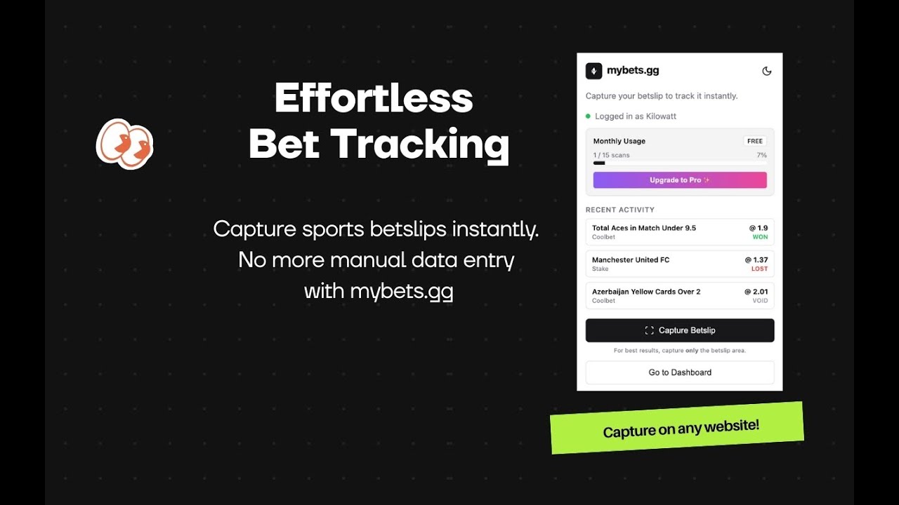 Mybets.gg - Sports Bet Tracker video preview