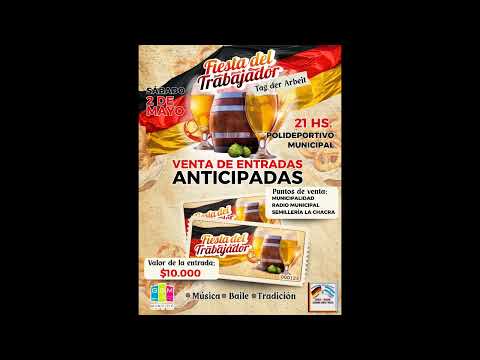 FIESTA DEL TRABAJADOR EN GRAL SAN MARTIN LA PAMPA DE MAYO DE 2026