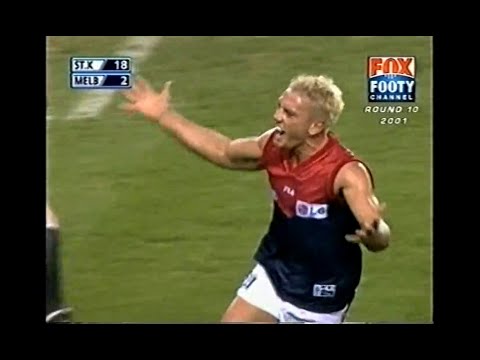 Shane Woewodin - Melbourne - 2 goals v St Kilda - 2001 Round 10 - Docklands - AFL