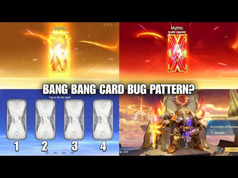 FREE LEGEND SKINS?! BANG BANG CARDS MYTHIC BUG PATTERNS EXPLAINED!