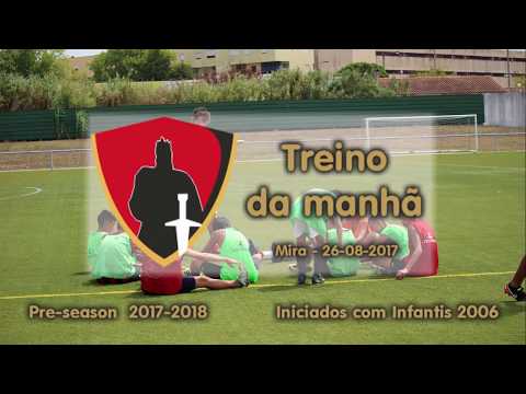 Pré-época   2017 / 2018   treino da manhã  26/08/2017 dos Iniciados