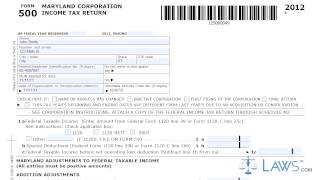 Form 500 Corporation Income Tax Return