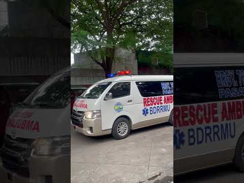 76 Ambulance 2 responding to a 10-52 Assistance Needed by 76 Ambulance 1 at DFA, Roxas Blvd, Pasay.