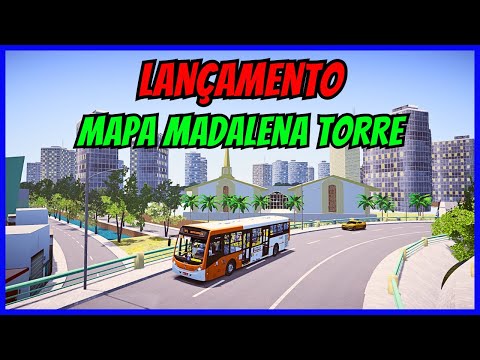 ????Gameplay Novo Mod Mapa Madalena Torre | Proton Bus Simulator | Mods | PBSU | Simulador de Ônibus