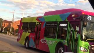 Bus # 715 passing by (Route 34)