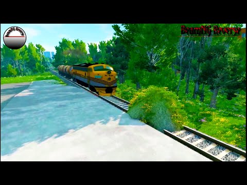 Trains vs Bulge Crashes Reverse - BeamNG Drive