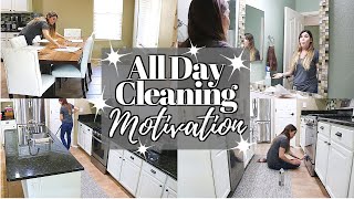ALL DAY HOUSE CLEANING MOTIVATION // CLEANING MOM