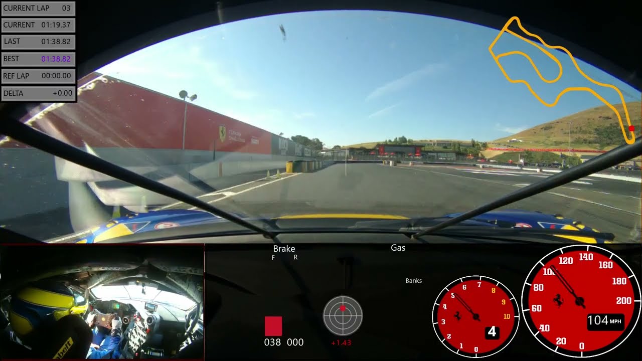 Onboard a Ferrari 488 GT Modificata at Sonoma Raceway 1 Onboard a Ferrari 488 GT Modificata at Sonoma Raceway
