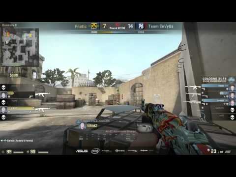 CS:GO fnatic Krimz perfect 3 man spray