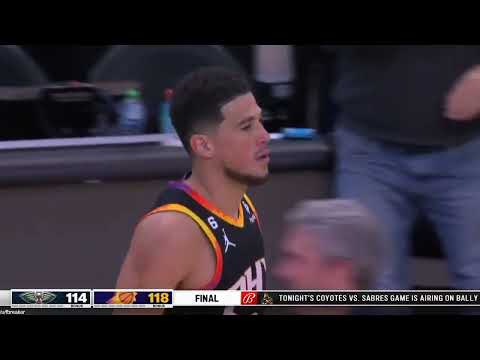 Devin Booker launches a 3 at the buzzer to give New Orleans a dose of their own medicine