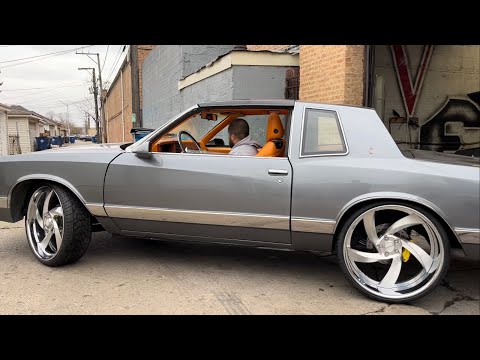 Got to bolt up this beast #gbody #montecarlo #24s #7inchlip #mtw #billets #mtwbillets #rims