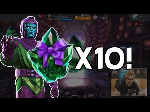 Opening 10x Greater Gifting Crystals! - Can We Get a 4 Star Kang? - Marvel Contest Of Champions