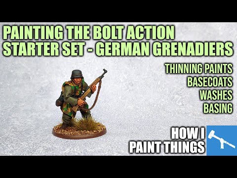 Just the Basics: Painting Your First WWII German Grenadiers [How I Paint Things]