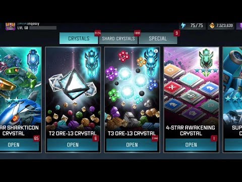 Opening x1100 T3 Ore Crystals | New R5 Bot - Transformers: Forged to Fight