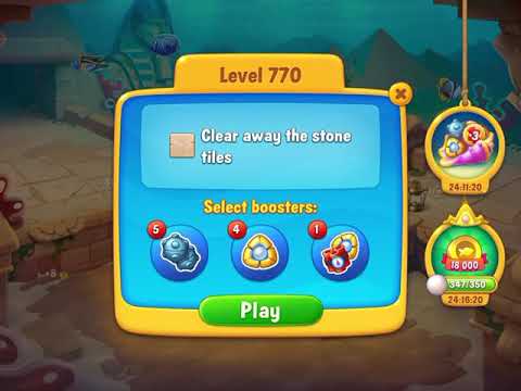 Fishdom level 770 - no boosters