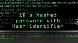 Fingerprint a Hashed Password with Hash-Identifier [Tutorial]