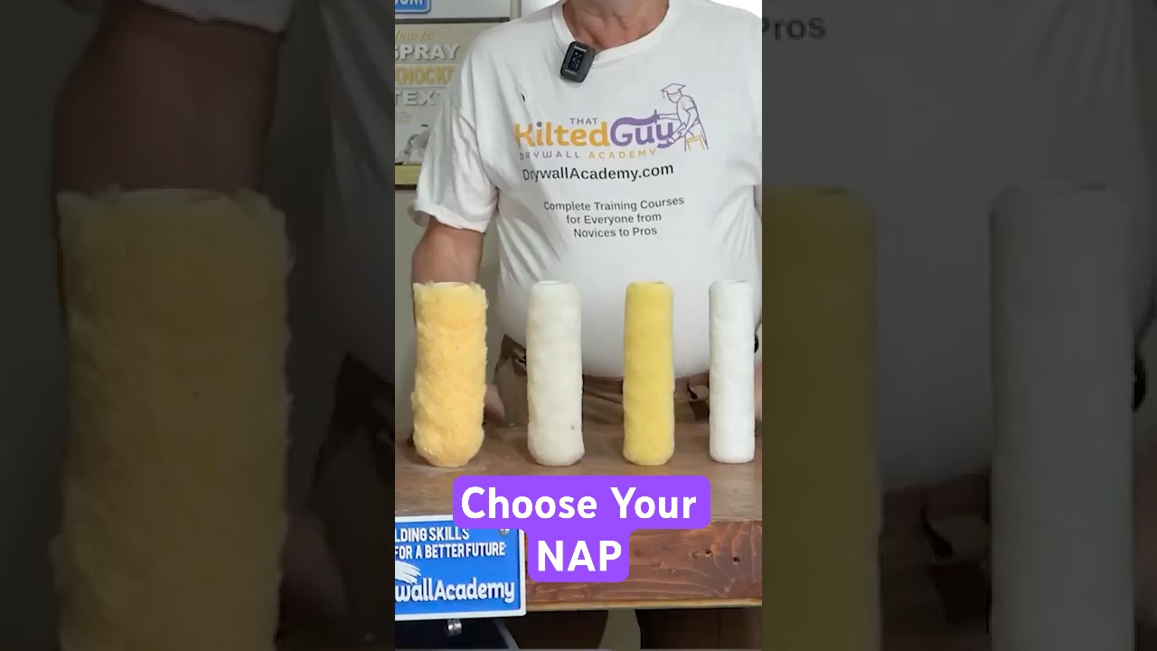 Don't Pick the WRONG Paint Roller Nap (length) ... #paintingforbeginners #paintingtips