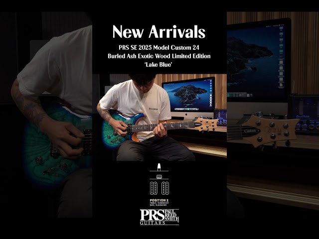 Vídeo relacionado con PRS SE Exotic Custom 24 Burled Ash LTD Lake Blue, Natural Back - Guitarra eléctrica